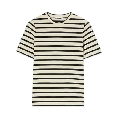 Jil Sander Men's Crew-Neck T-Shirt "Bluejay"