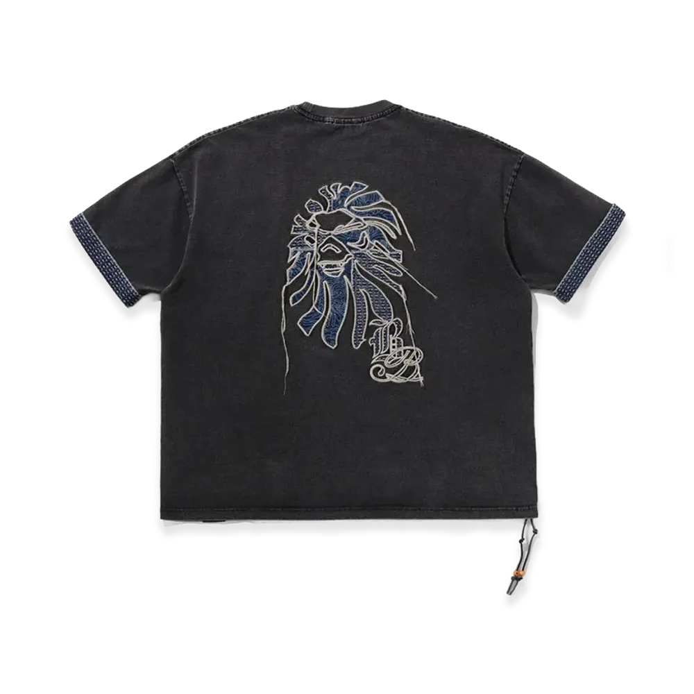 A BATHING APE Boro Patchwork Tee "Black"