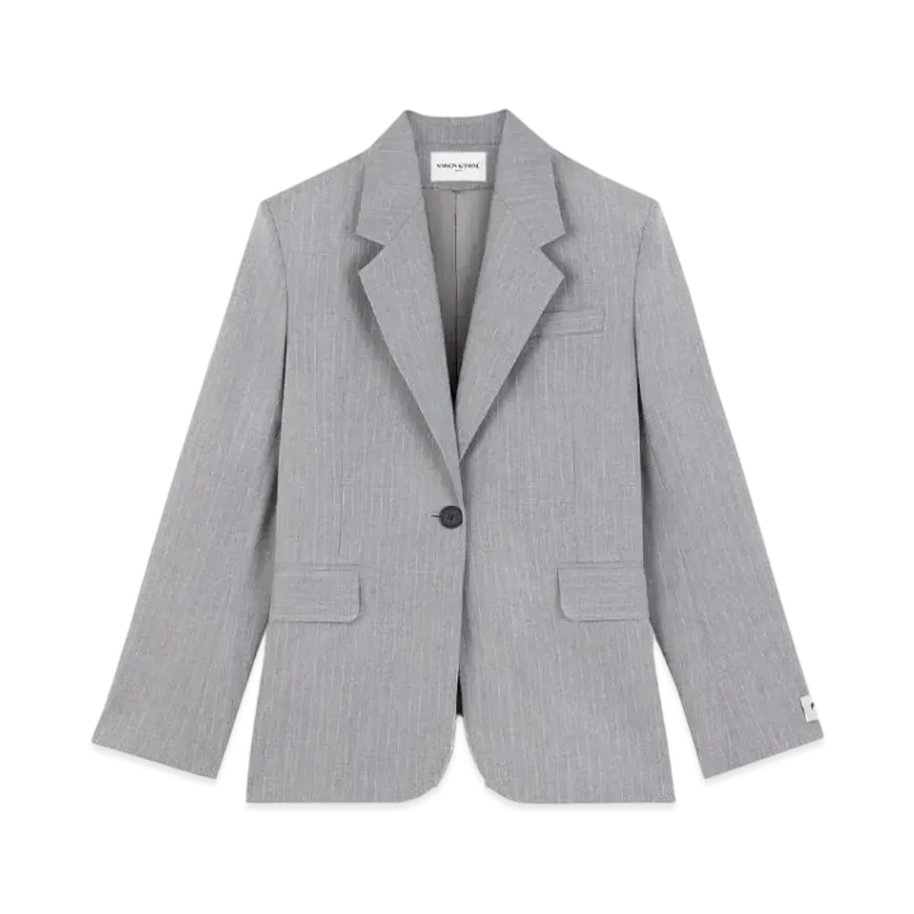 Maison Kitsune Tailored Jacket "Light Grey Melange"