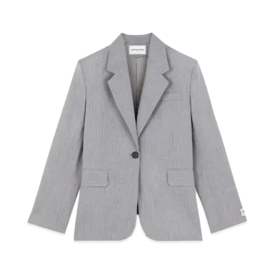 Maison Kitsune Tailored Jacket "Light Grey Melange"