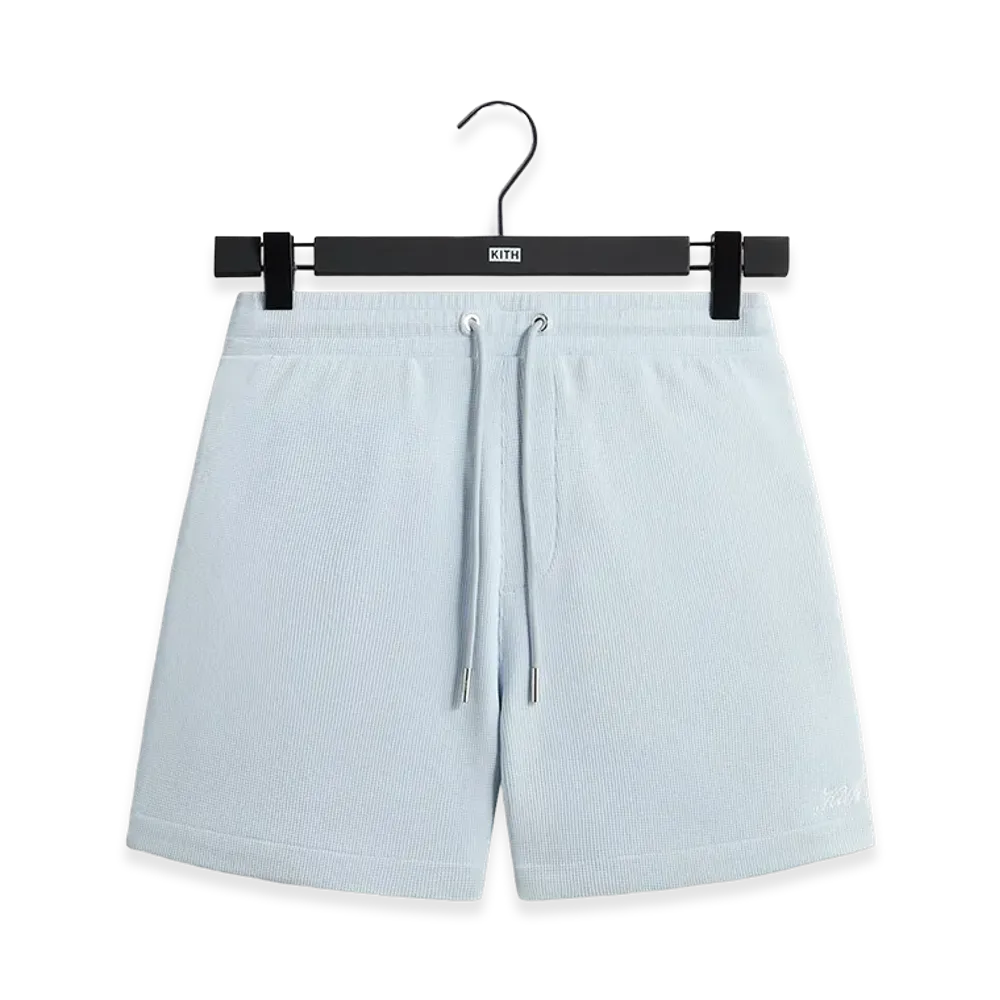 Kith Micro Waffle Graham Short "Light Indigo"
