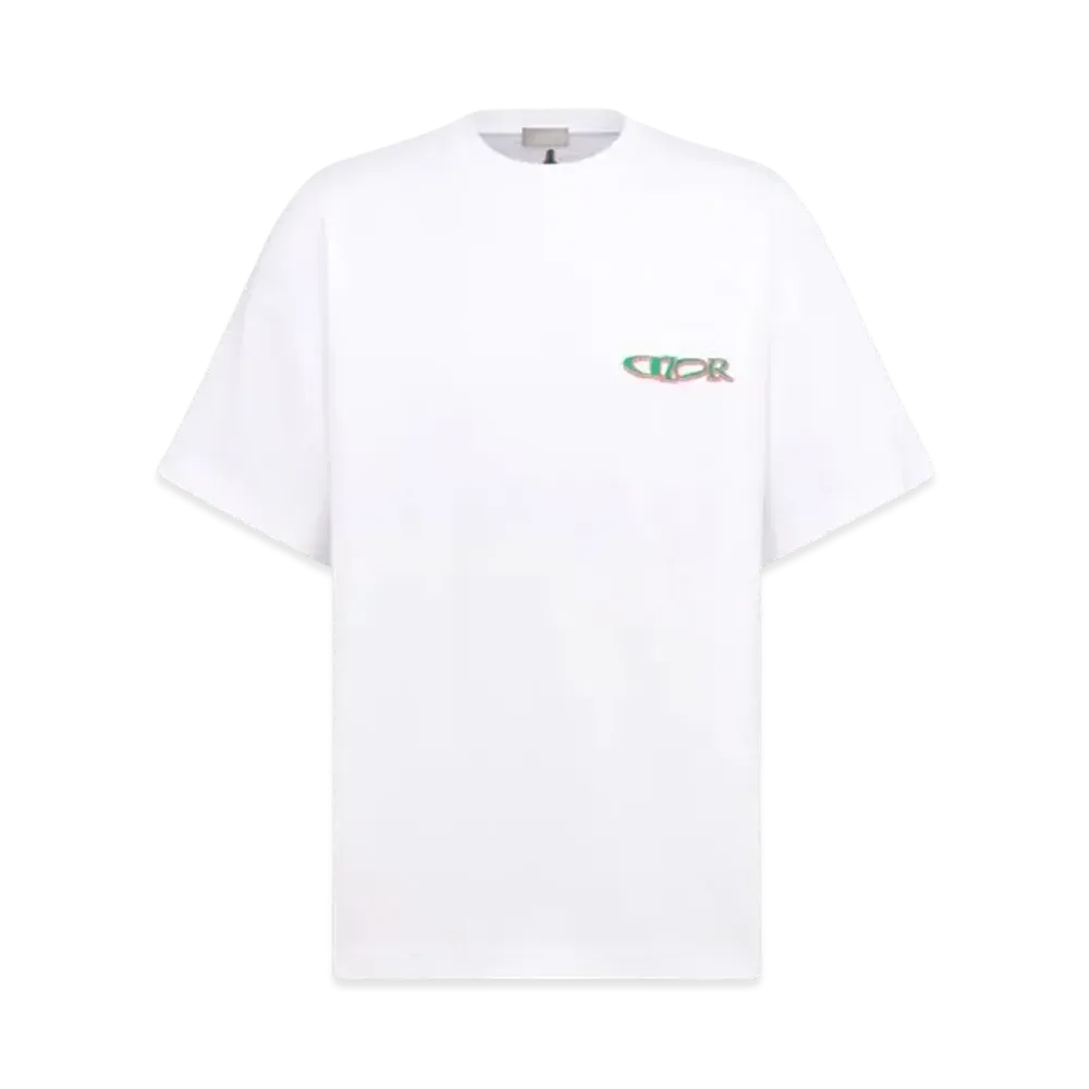 Dior x LEWIS HAMILTON T-Shirt Oversized Fit Cotton Jersey "White"