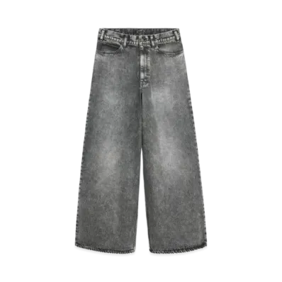 CELINE Low Rise Elephant Jeans "Salt & Pepper Wash Denim"