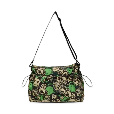 A BATHING APE All Friends Large Tote Bag "Green"