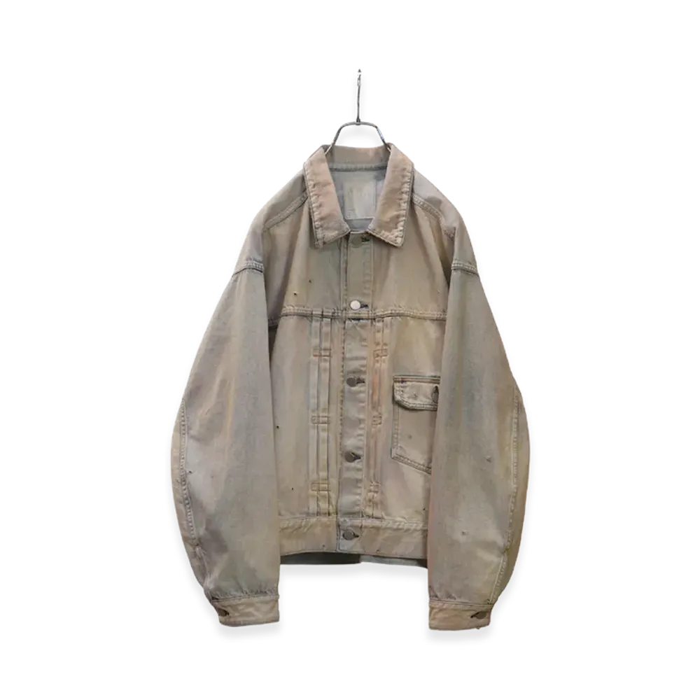 ANCELLM Layering Color Denim Jacket "Indigo"