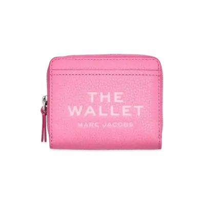 Marc Jacobs The Leather Compact Wallet Mini Petal Pink
