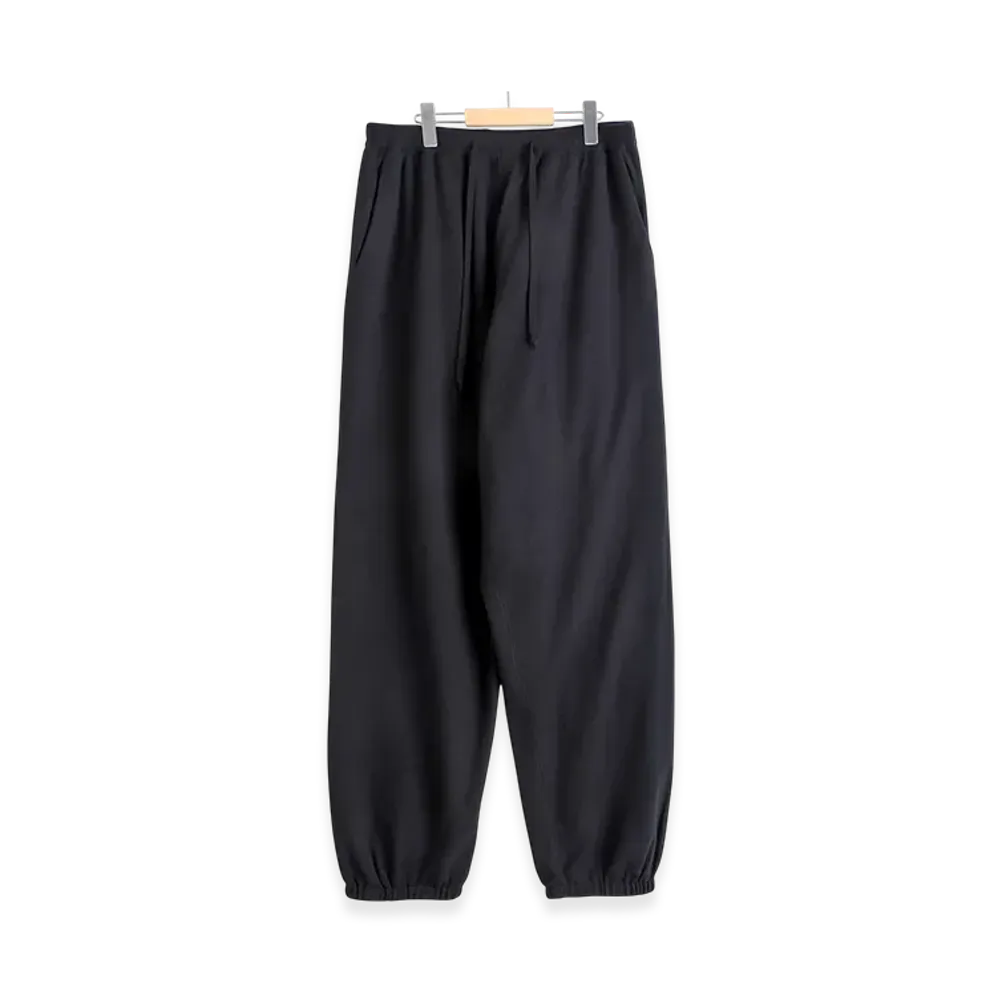 COMOLI Wool Knit Pants "Black"