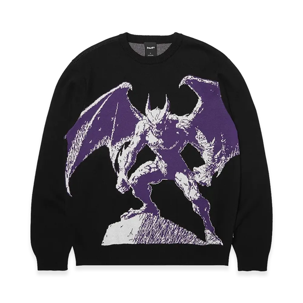 HUF Heaven Can Wait Crewneck Sweater "Black"
