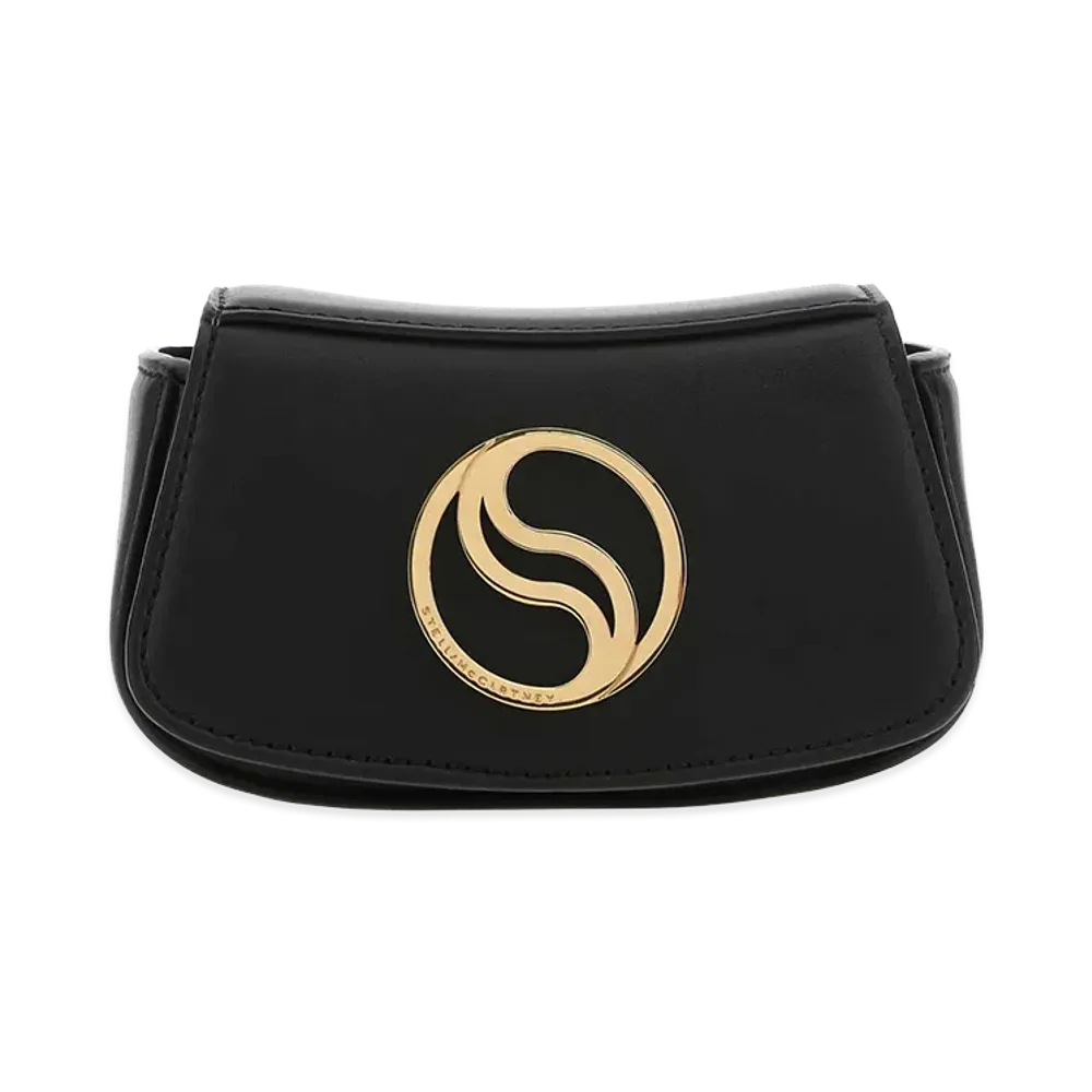 STELLA McCARTNEY Women's Biscuit Alter Mat Mini Shoulder Bag "Black"