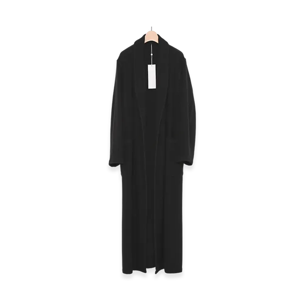 COMOLI Cashmere Robe Coat "Black"