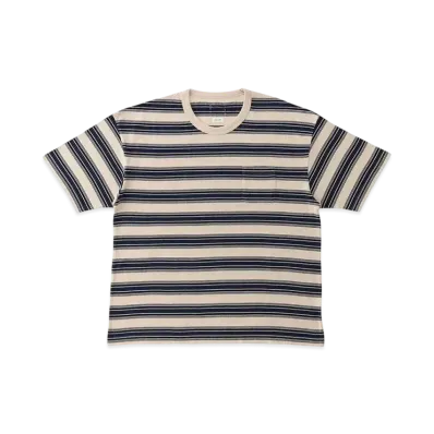 visvim Border Jumbo Tee S/S "Navy"
