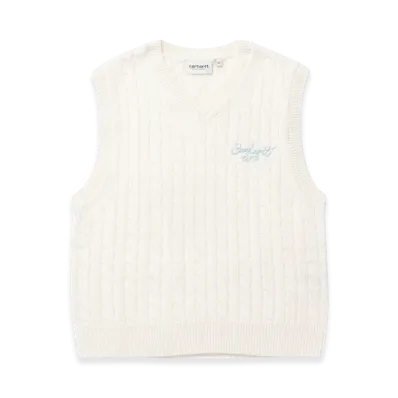 Carhartt WIP Women's Signature Knitwear Vest "Ivory"