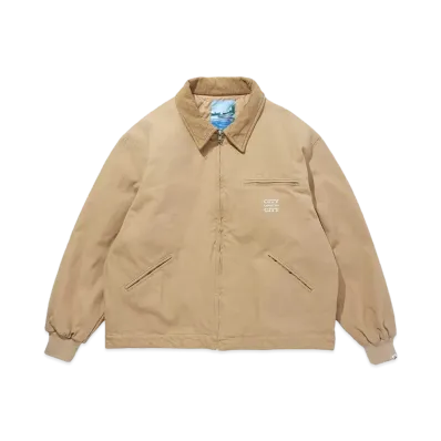 CITY COUNTRY CITY CANVAS ZIP UP JACKET "COFFEE"