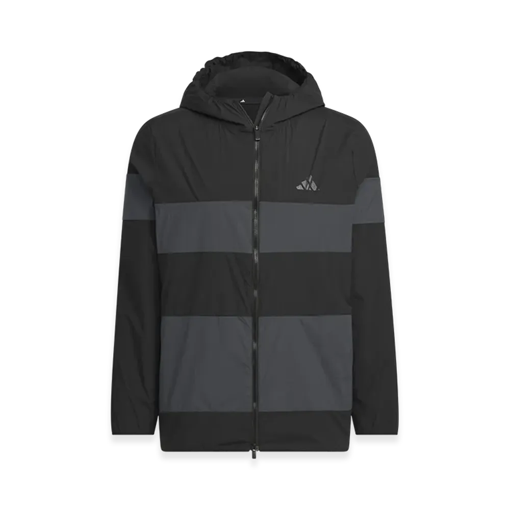 adidas Golf Lightweight Water-Repellent Full-Zip Hoodie with Back Pocket "Black"