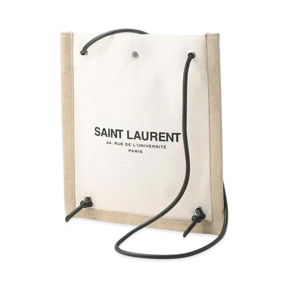 Saint Laurent 2-Way Shoulder Bag / Backpack "Ecru/Black"