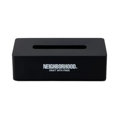 NEIGHBORHOOD Logo Tissue Case "Black"