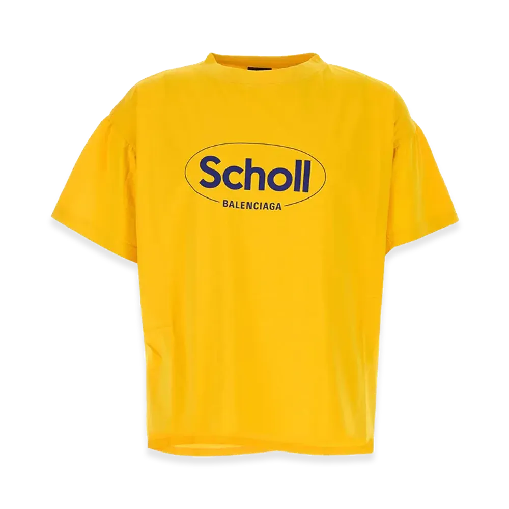 BALENCIAGA Yellow Cotton Oversize T-Shirt "Yellow"
