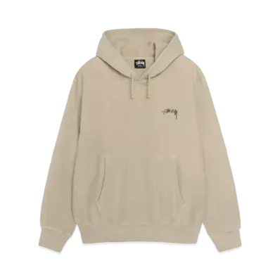 Stussy Smooth Stock Pigment Dyed Hoodie "Khaki" (FA24)