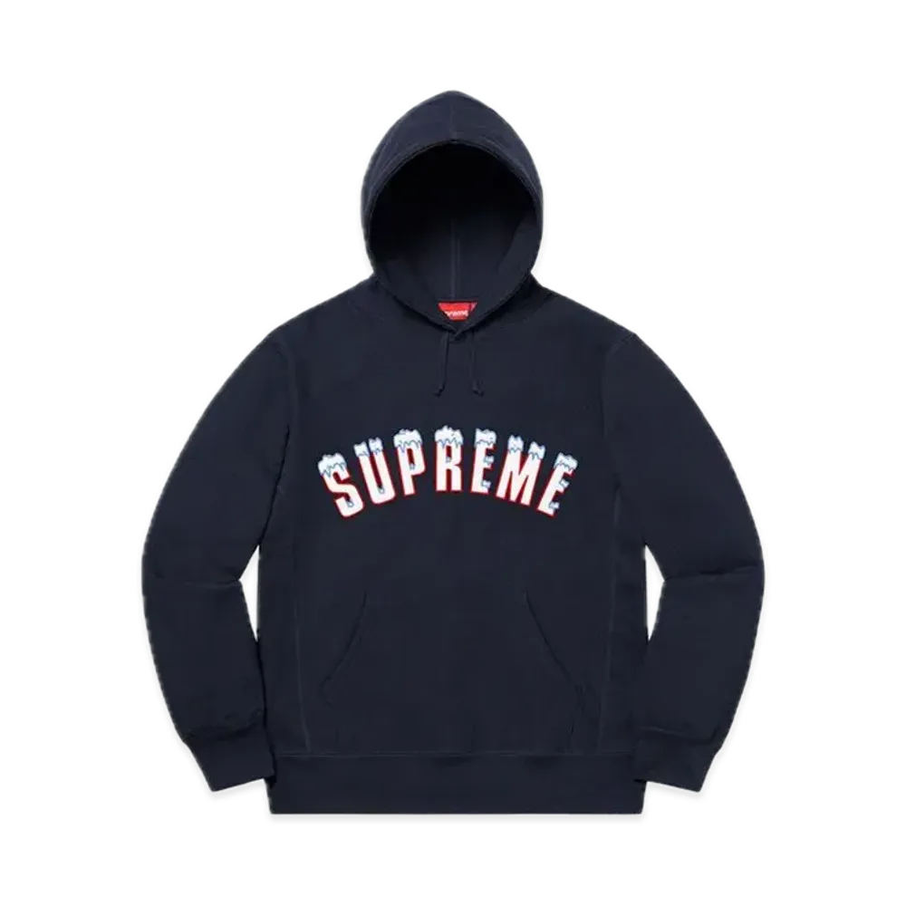 Supreme Icy Arc Hooded Sweatshirt "Navy"