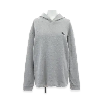 Chrome Hearts CH Embroidered Waffle Pullover Hoodie "Grey"