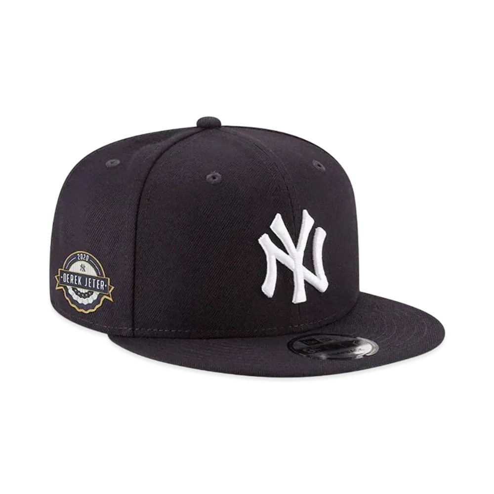 NEW ERA 9FIFTY YORK YANKEES DEREK JETER 2020 HALL OF FAME AUTHENTIC COLLECTION ON-FIELD SNAPBACK HAT "Navy"