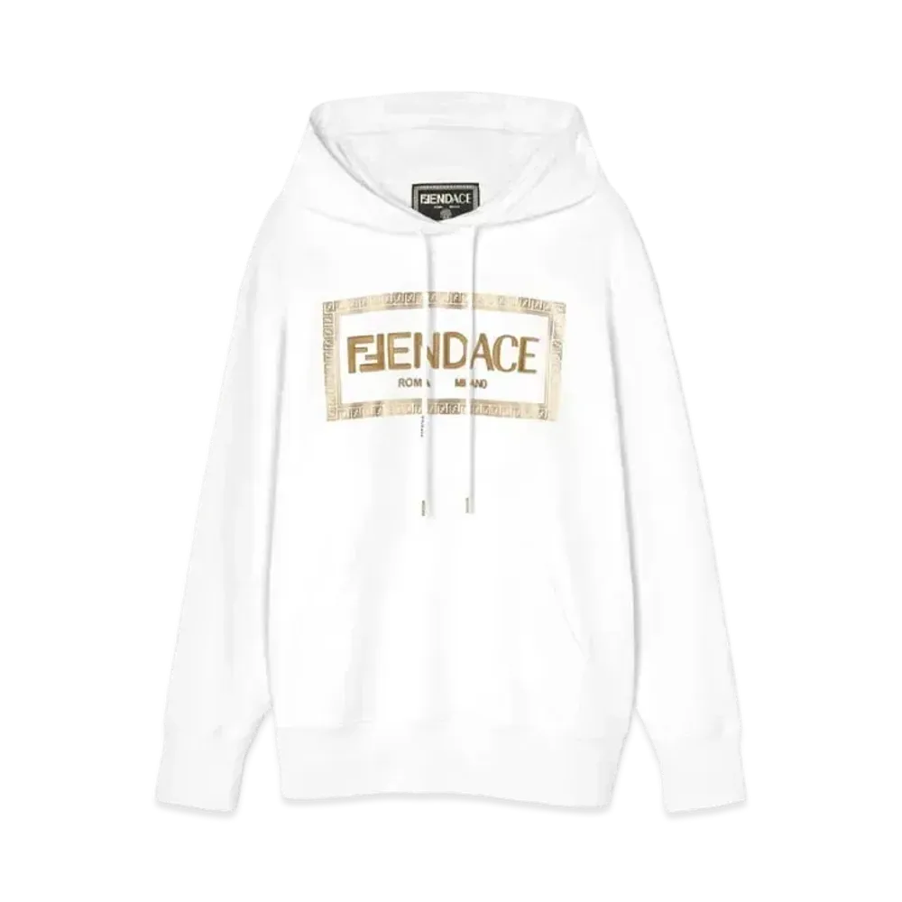 FENDI x Versace Fendace Logo Hoodie "White"