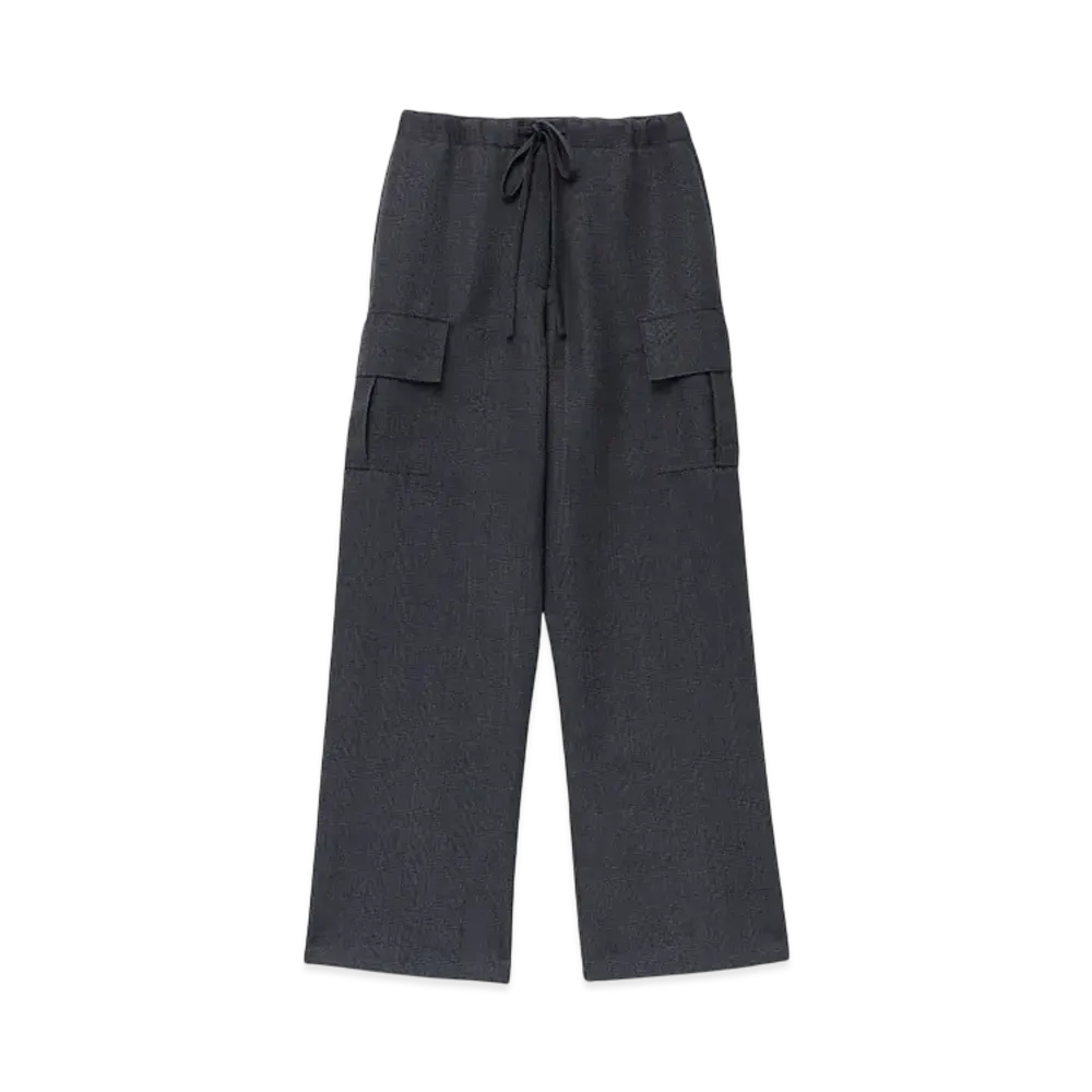 Alexander McQUEEN Prince Of Wales Cargo Pants "Black/DarkGray"