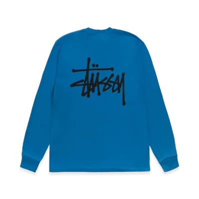 Stussy Basic Stussy LS Tee "Blue"
