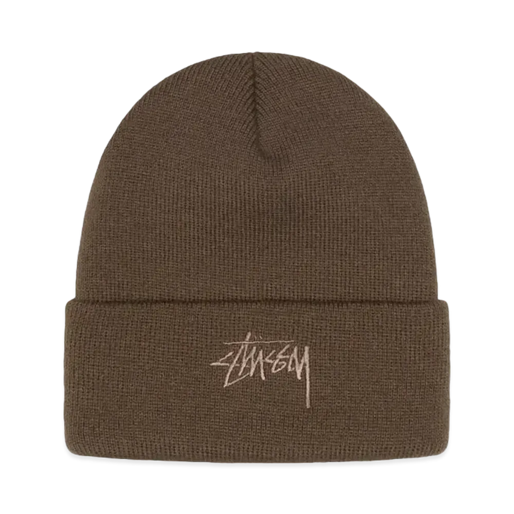 Stussy Stock Cuff Beanie "Pale Brown"