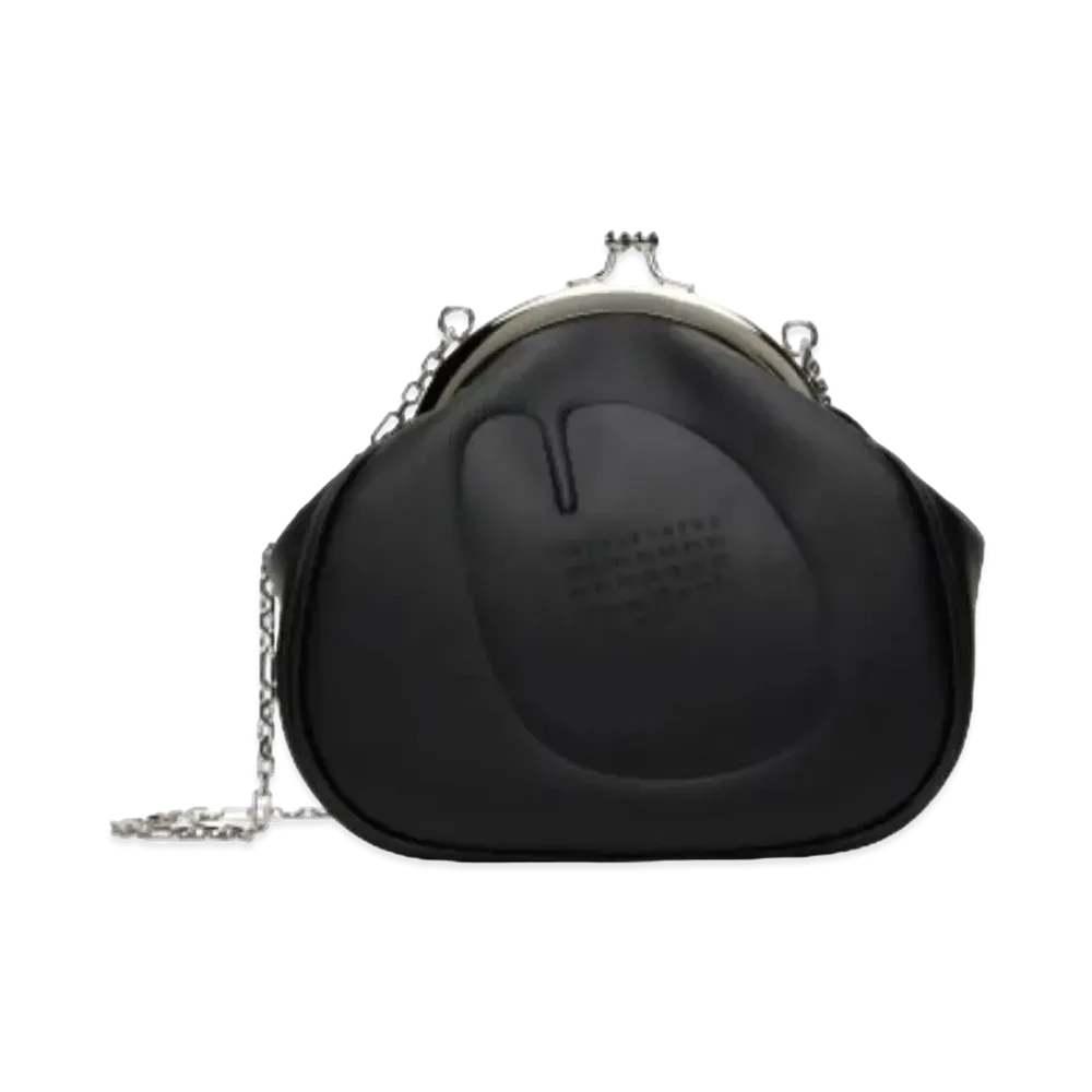Maison Margiela Tabi Frame Bag in Soft Calfskin "Black"