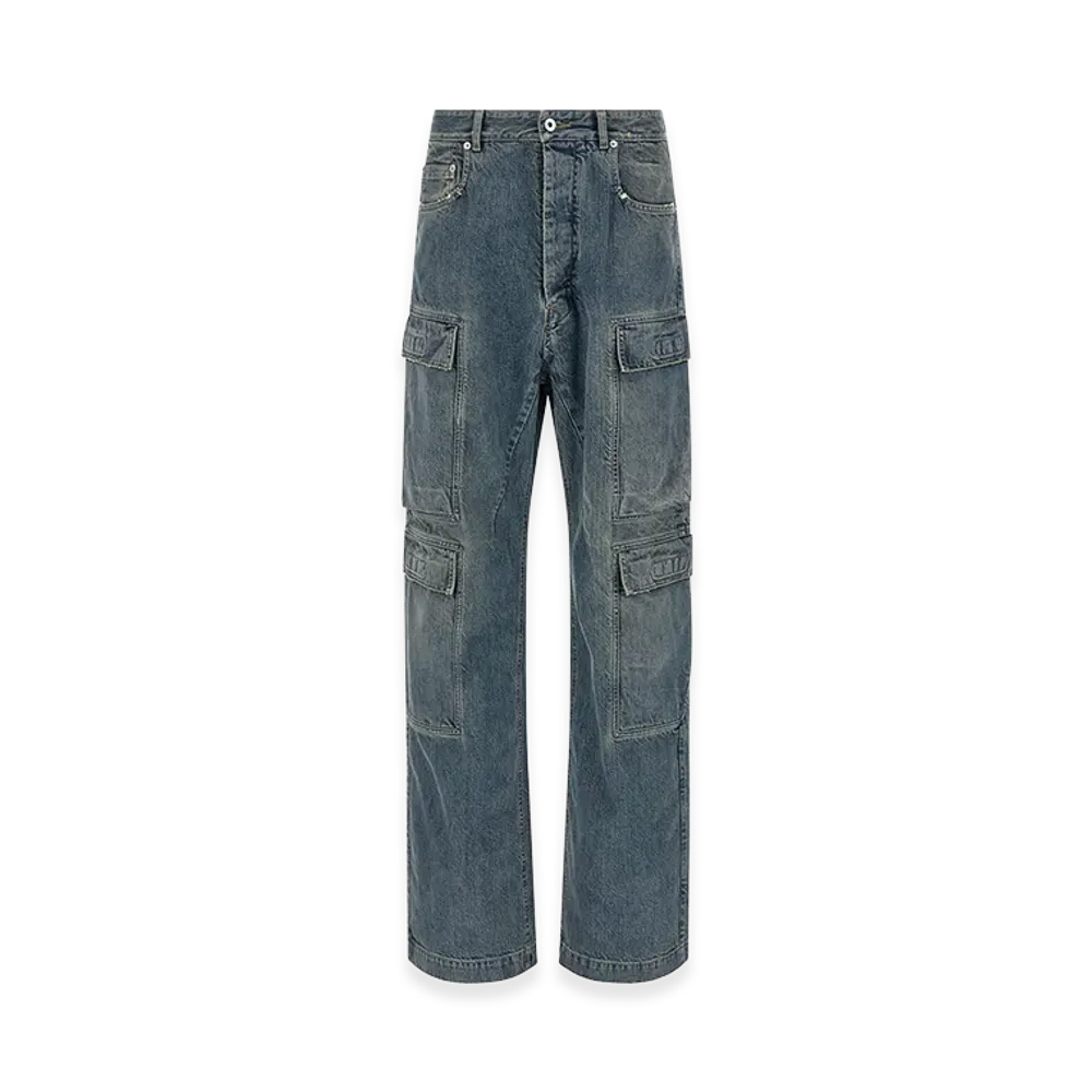 Rick Owens DRKSHDW Double Cargo' Jeans "Blue"