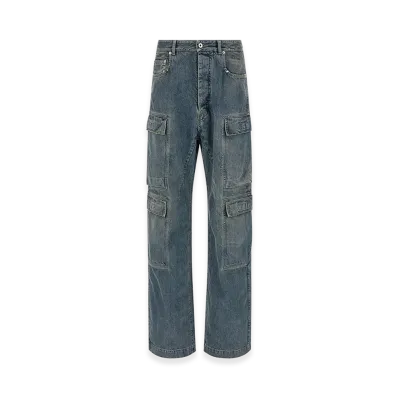 Rick Owens DRKSHDW Double Cargo' Jeans "Blue"