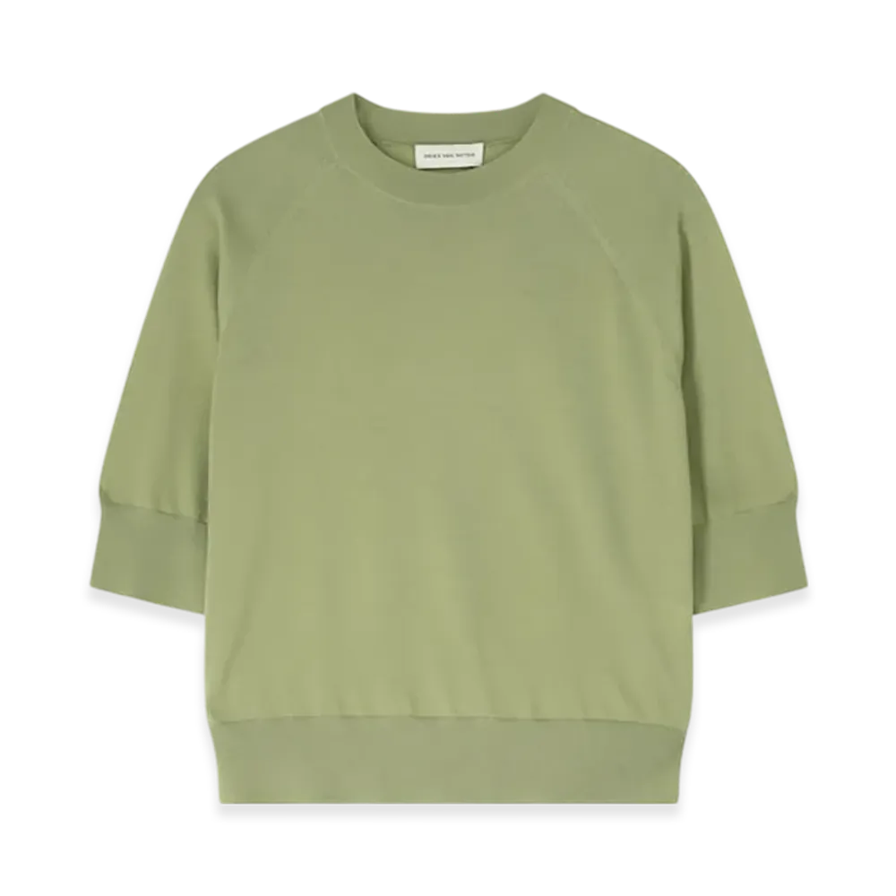 DRIES VAN NOTEN Women's Merino Sweater "Olive"