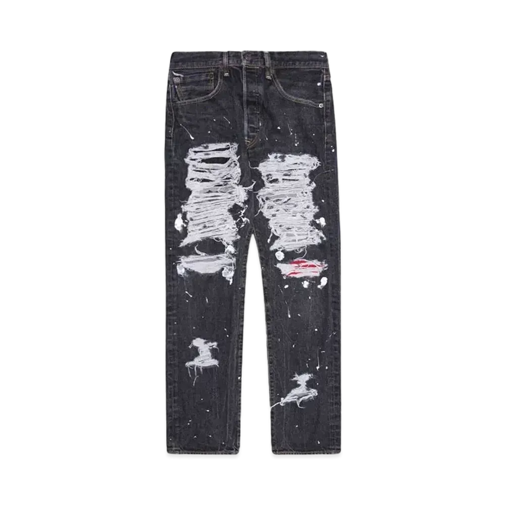 HYPE DROP x INNOCENCE NYC EXCLUSIVE DESTROY DENIM PANTS 30inch "Black"