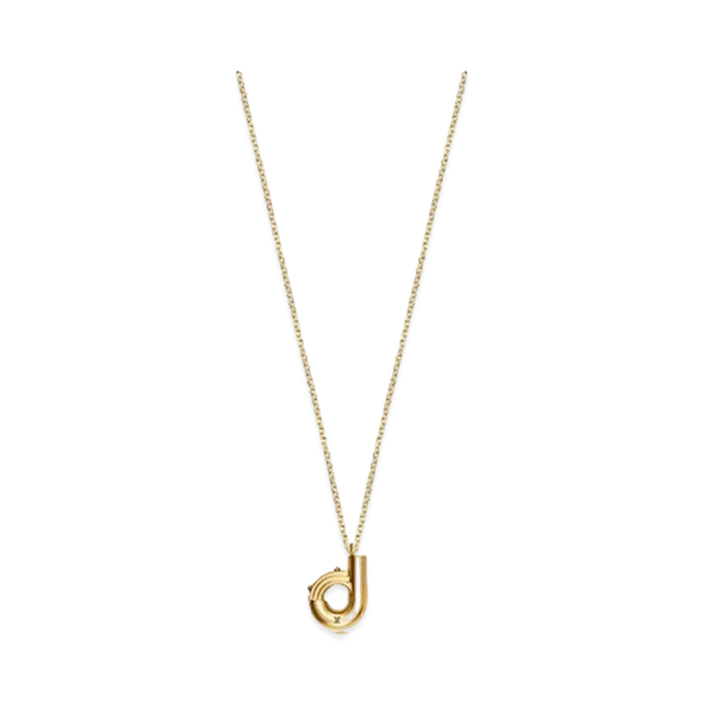 Louis Vuitton LV & Me Necklace Letter D "Gold"