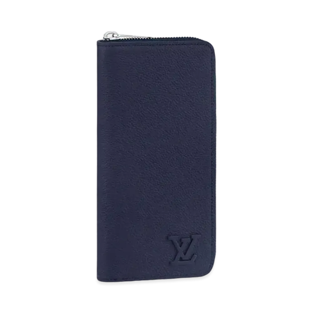 Louis Vuitton Zippy Wallet Vertical Aerogram Leather "Marine"
