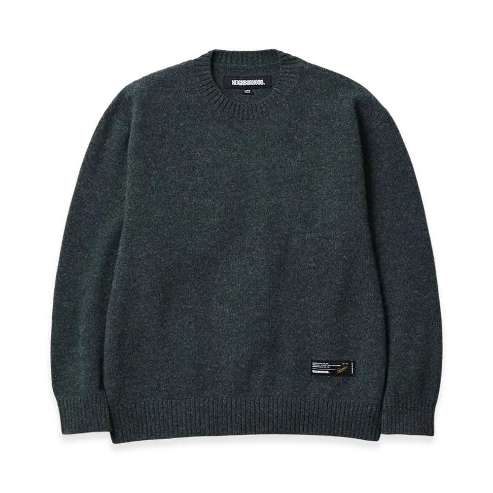 NEIGHBORHOOD Plain Crewneck Sweater "Green"