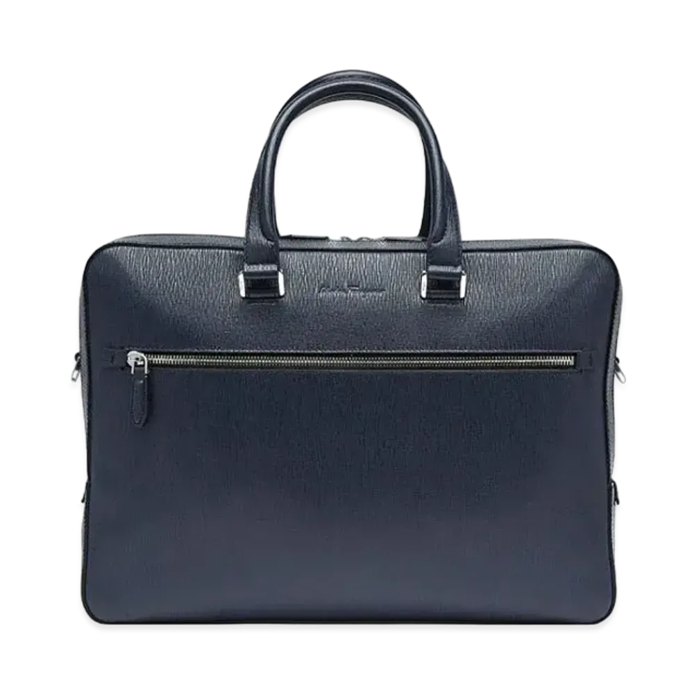 Salvatore Ferragamo Briefcase "Deep Ocean/Black"