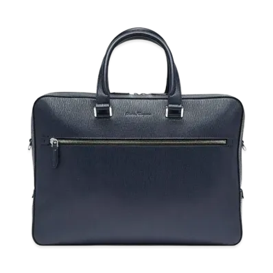 Salvatore Ferragamo Briefcase "Deep Ocean/Black"