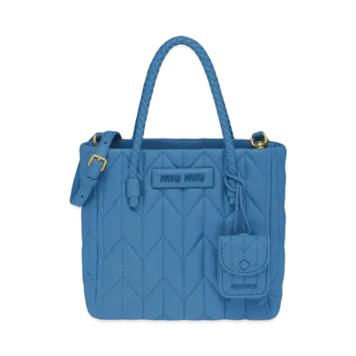 MIU MIU Nappa Leather Handbag "Black"