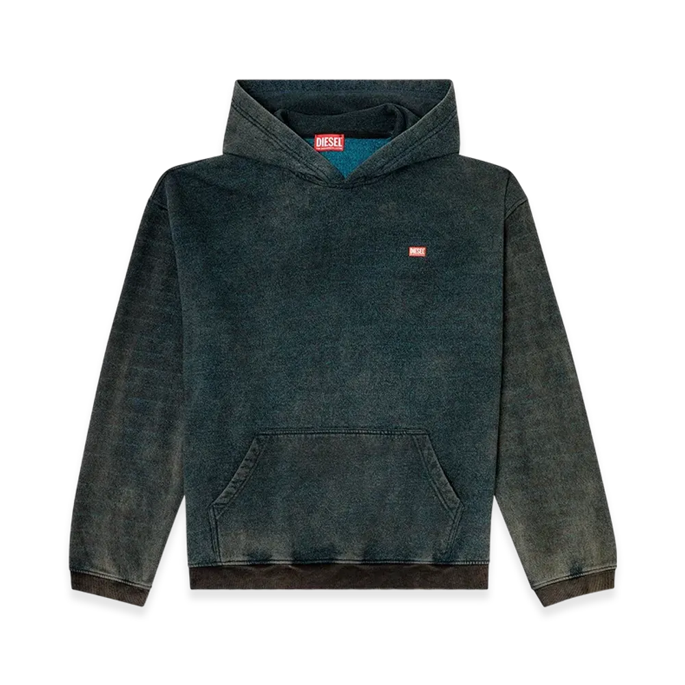 Diesel S-Kai Pullover Hoodie "Black/Blue"
