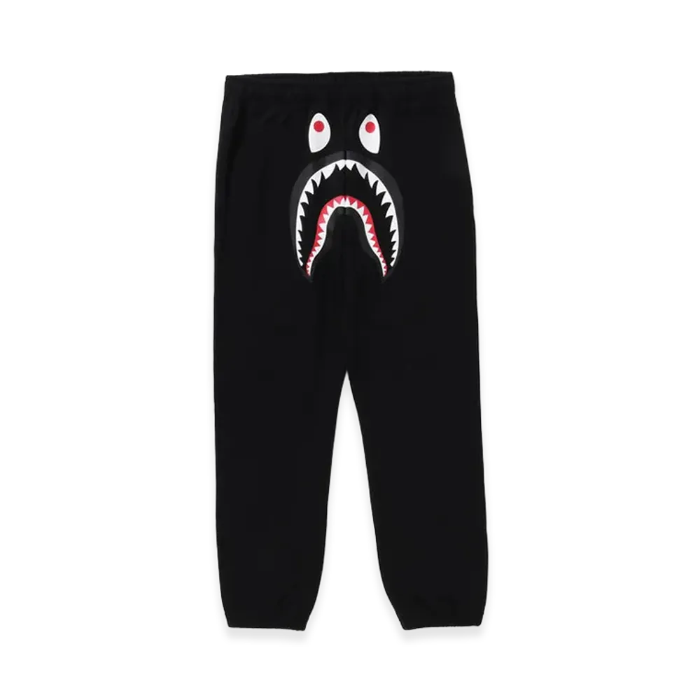 A BATHING APE Shark Sweat Pants "Black"