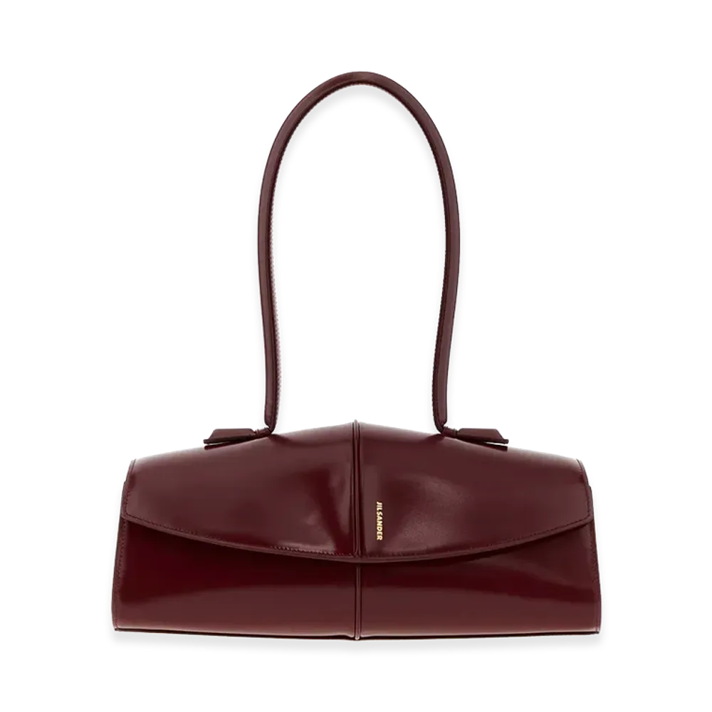 Jil Sander Women's Tiziano Leather Linea Bag "Red"