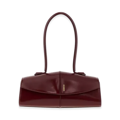Jil Sander Women's Tiziano Leather Linea Bag "Red"