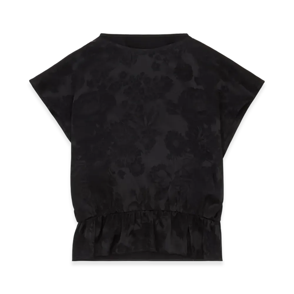 MM6 Maison Margiela Women's Floral Blouse "Black"