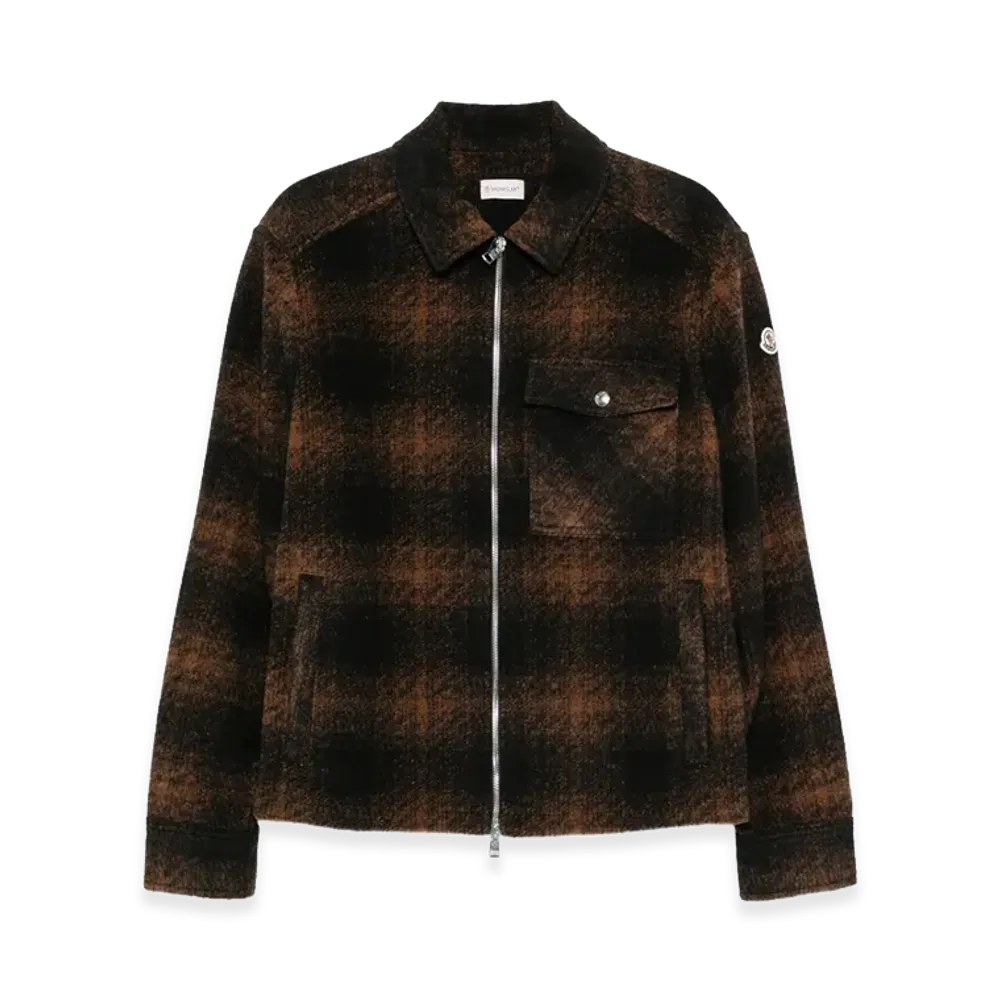MONCLER Shirt Jacket "Brown/Black"
