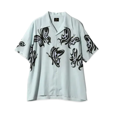 NEEDLES x KAE TANAKA S/S One-Up Shirt KT Papillon "Blue"