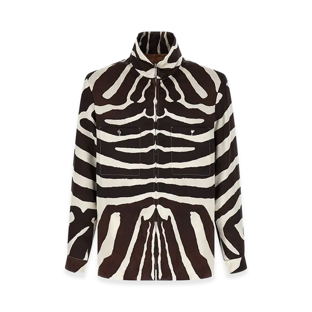 Valentino Garavani Fauve Eclat Overshirt "Brown"