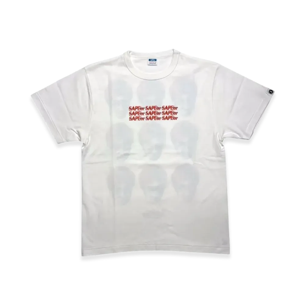 SAPEur x MASATOSHI HAMADA Youth 9FACES S/S T-Shirt "White"