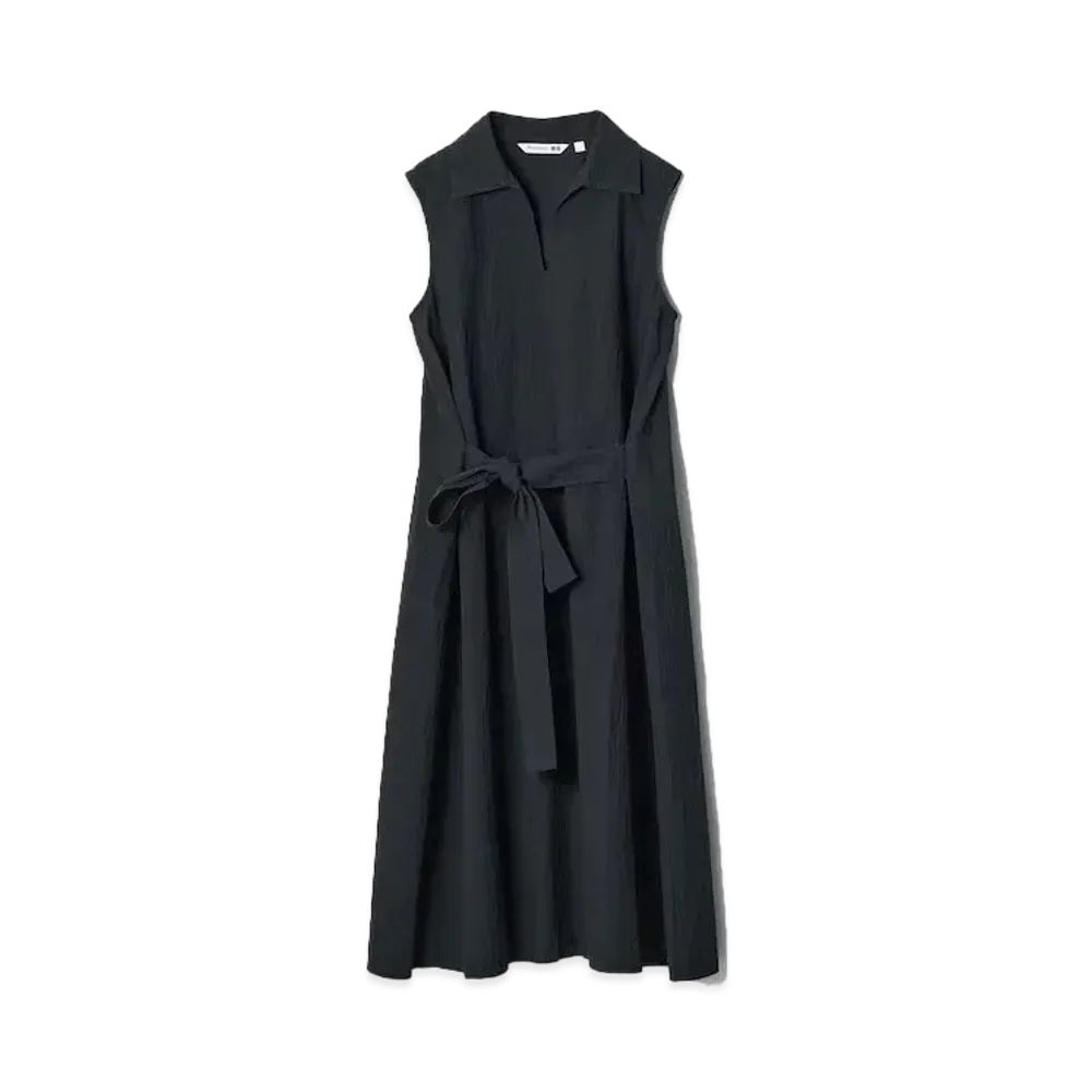 Uniqlo x JW Anderson 24SS Seersucker Dress "Black"